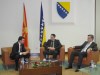 The Deputy Speakers of the BiH PA House of Representatives and House of Peoples, Dr. Denis Bećirović and Mr. Ognjen Tadić, spoke to the Minister of Foreign Affairs of the Former Yugoslav Republic of Macedonia